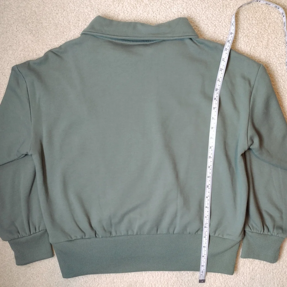 A New Day | Women's Green Quarter-zip Pullover Sweater Jacket - Picture 8 of 12